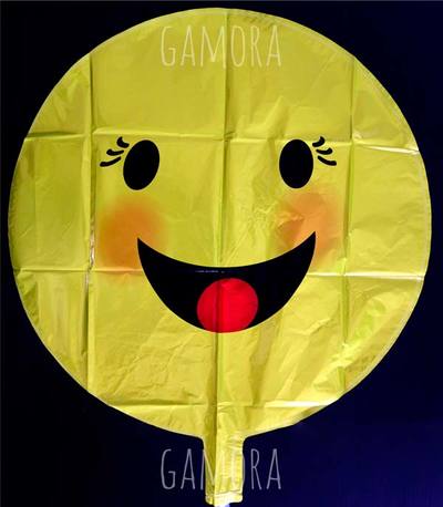 globo metalizado emoticon o emoji feliz